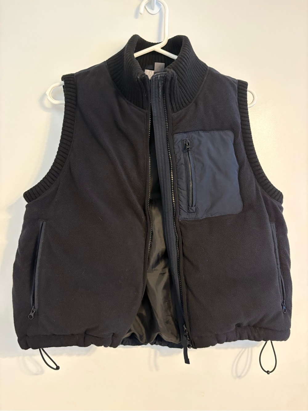 Sweaty Betty Black Puffer Fleece Vest